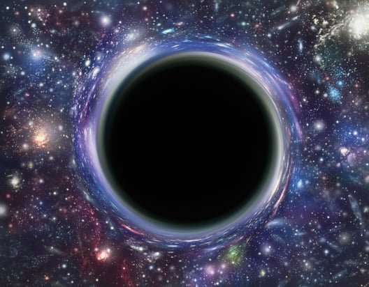 illustration of a black hole