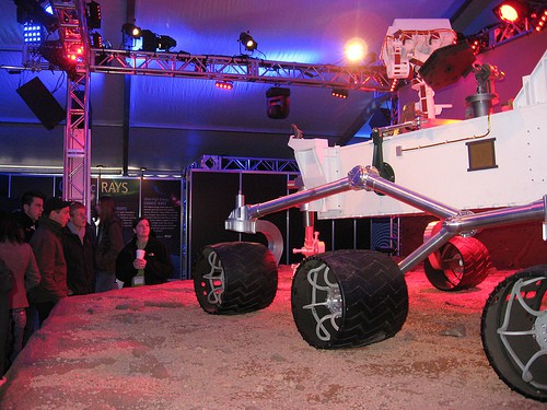 A reconstruction of NASA’s Mars Science Laboratory rover at the Quantum to Cosmos festival