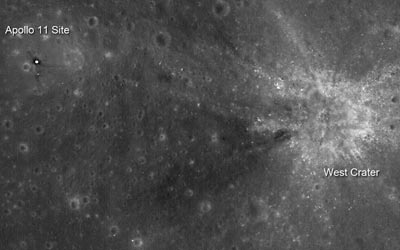 Astronauts' first steps on the Moon. (Courtesy: NASA/Goddard/Arizona State University)