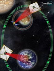 Artist's impression of the Thales Alenia Space interplanetary clipper