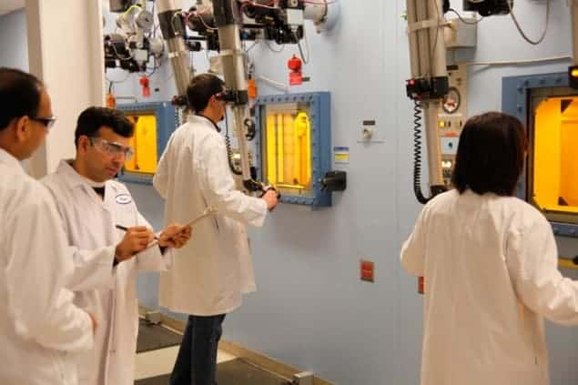 Photograph of a molybdenum-99 processing facility