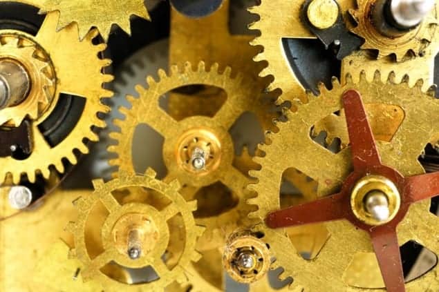 An old watch mechanism