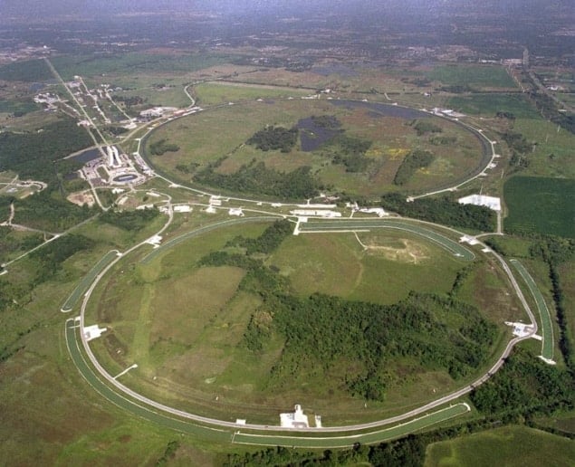 Aerial view of the Tevatron accelerator