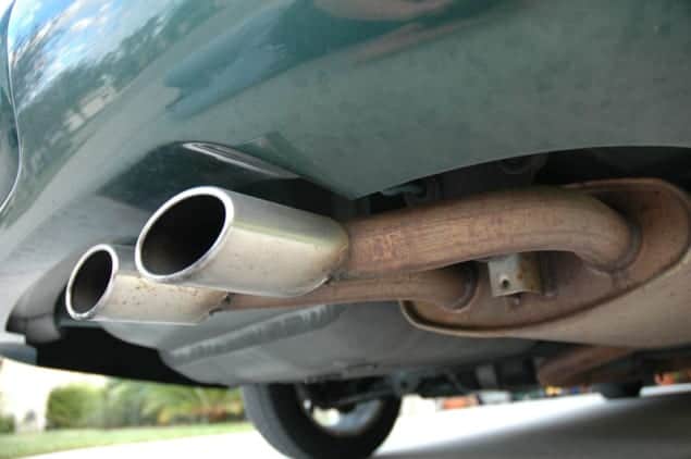 Photograph of a car exhaust