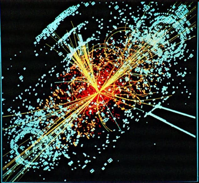 Simulated collision in ATLAS