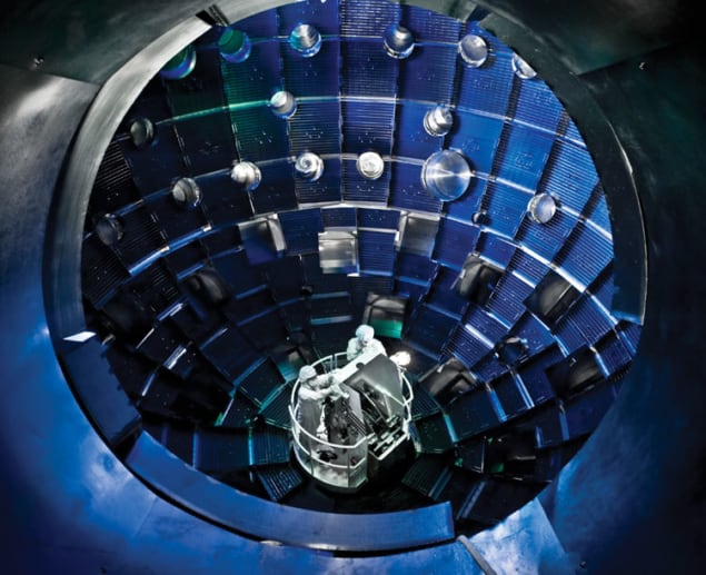 The target chamber at NIF