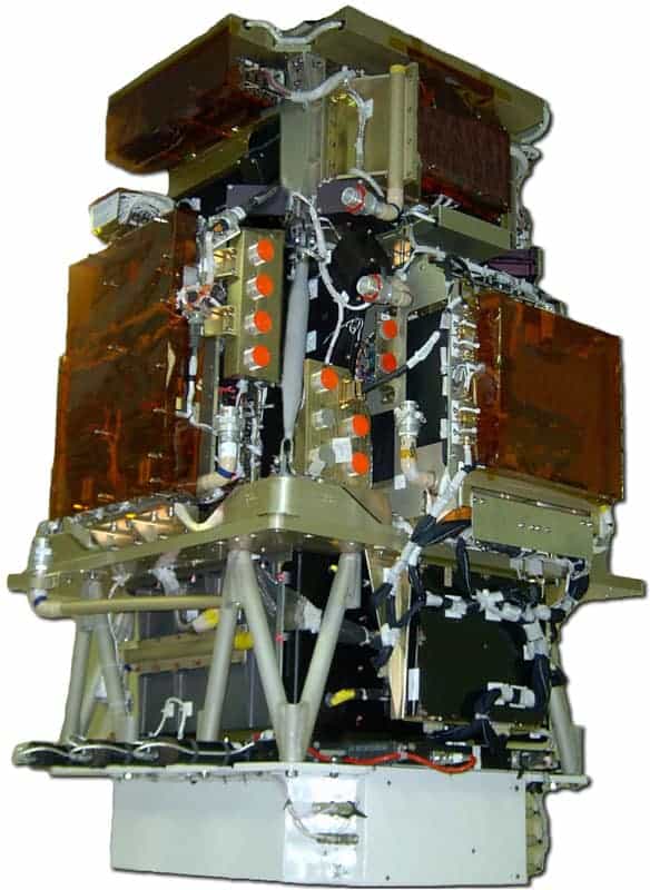 Photograph of the PAMELA instrument before it was launched