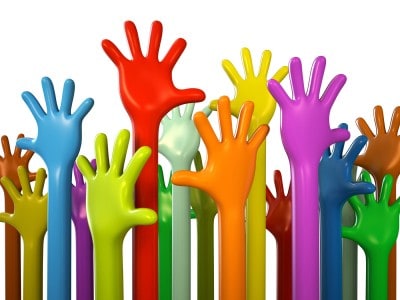 Coloured hands
