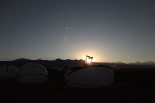 Photo of the Caisey Harlingten telescope at San Pedro de Atacama, Chile