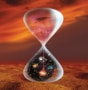 Conceptual image of galaxies in an hourglass