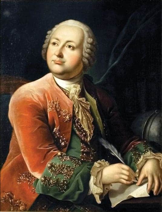 Painting of Mikhail Lomonosov