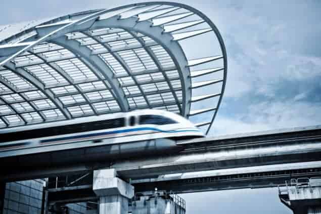 The Shanghai Transrapid train