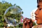 Photo of a soap bubble