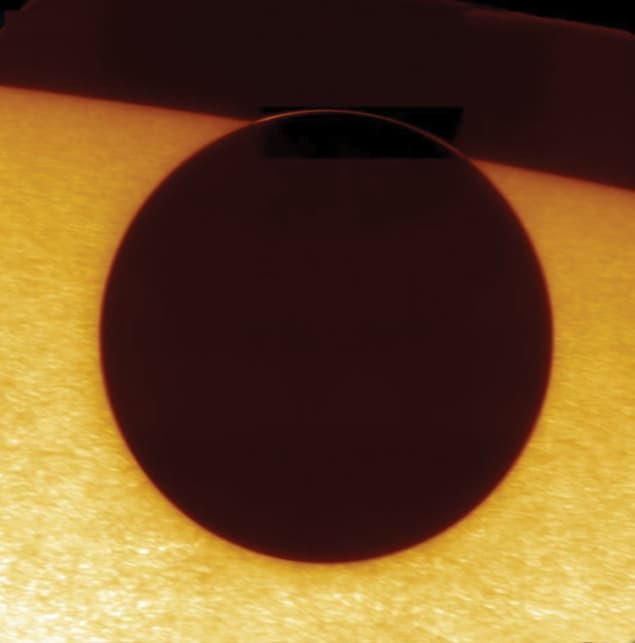 Photo of the Venus transit egress