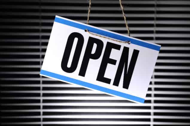 Open sign