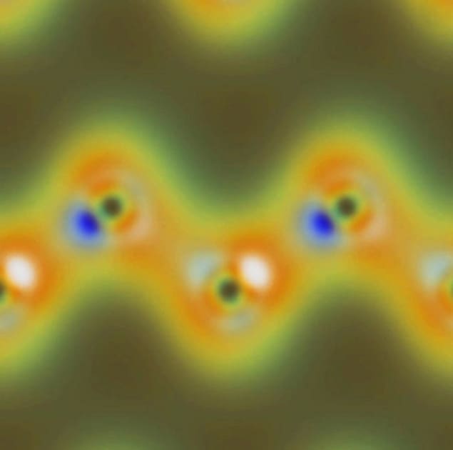 Computer simulation of how wave mixing could map valence electrons in carbon