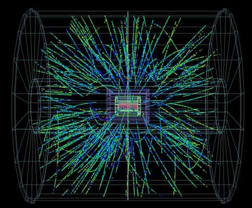 Protons collide with lead nucleiat the LHC's detectors