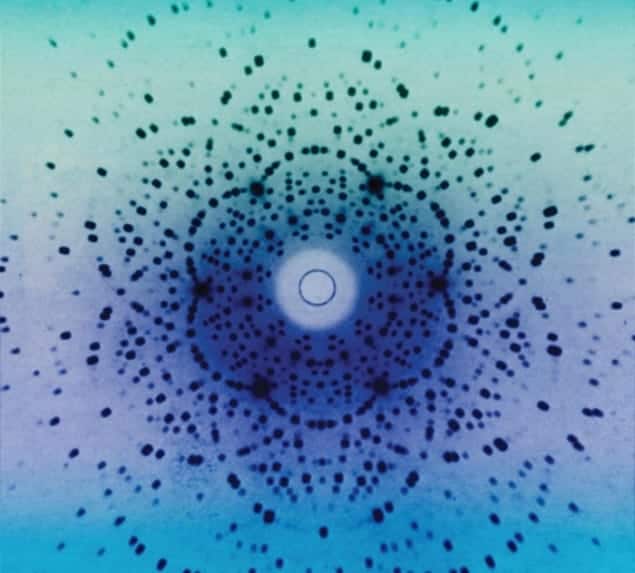Photo of diffraction pattern