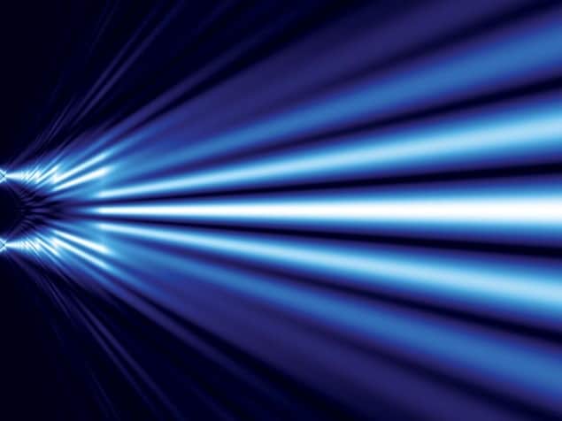 Image of light diffracting