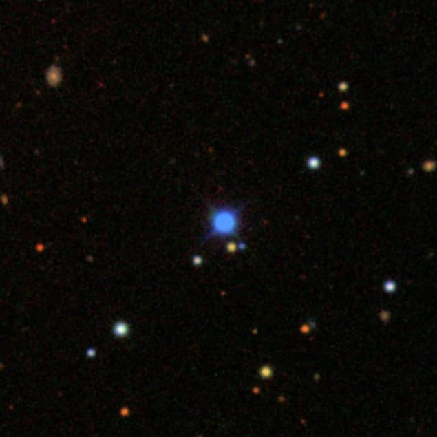 Telescope image of the white dwarf Giclas 29-38