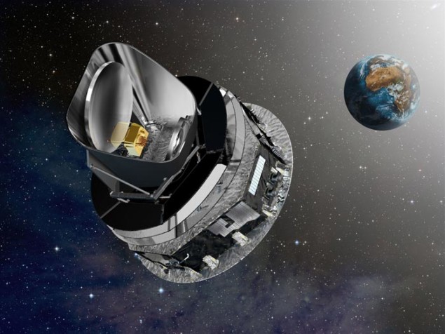 Artist's impression of the Planck space telescope