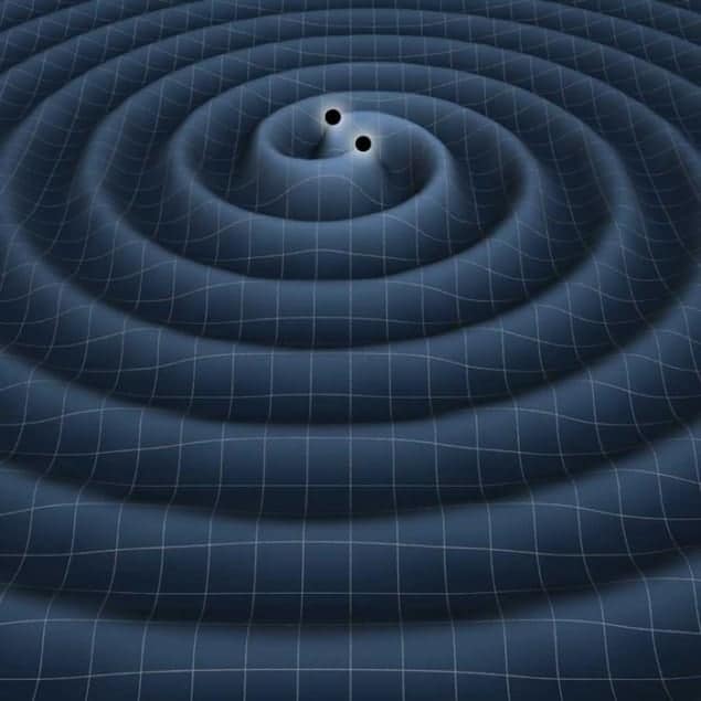 An artist's impression of gravitational waves