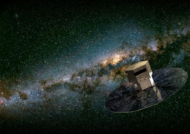 Artist's impression of Gaia mapping the stars of the Milky Way Artist's impression of Gaia mapping the stars of the Milky Way