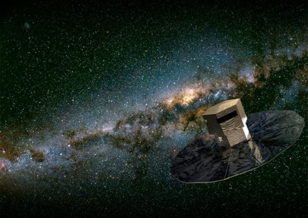 Artist's impression of Gaia mapping the stars of the Milky Way