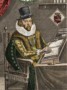 A coloured drawing of Francis Bacon