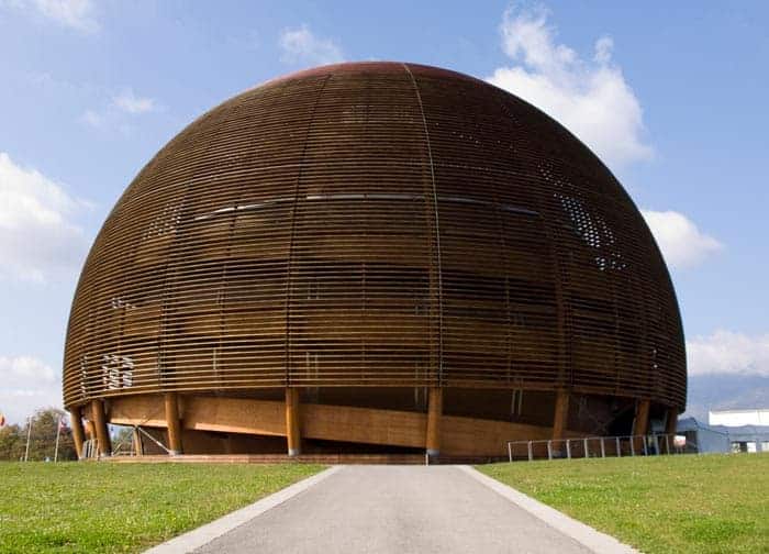 Photograph showing buildings at CERN