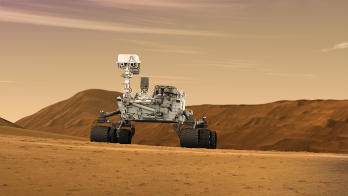 Image of the Mars rover Curiosity