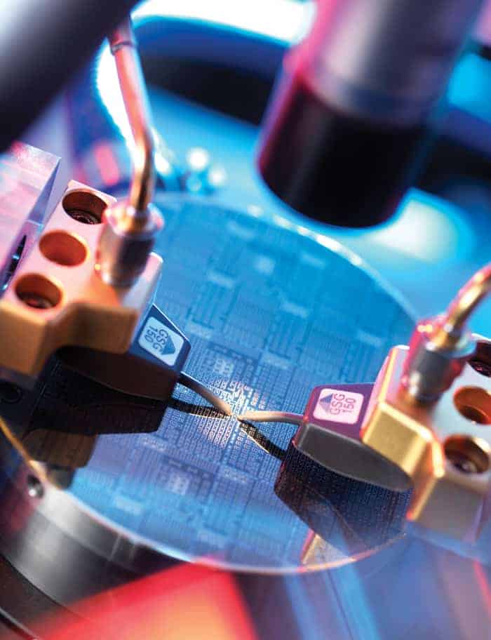 Photo of silicon wafer being made