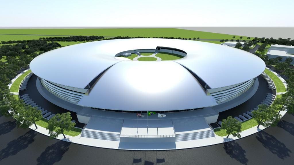 Artist's impression of Brazil's Sirius synchrotron source.