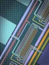 A scanning-electron-microscopy image of a section of the first carbon-nanotube-based computer