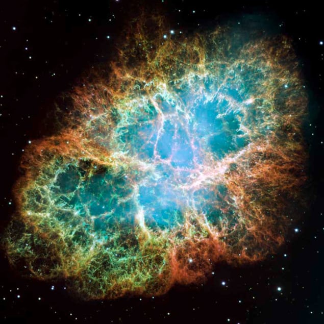 Image of the Crab Nebula taken by the Hubble Space Telescope