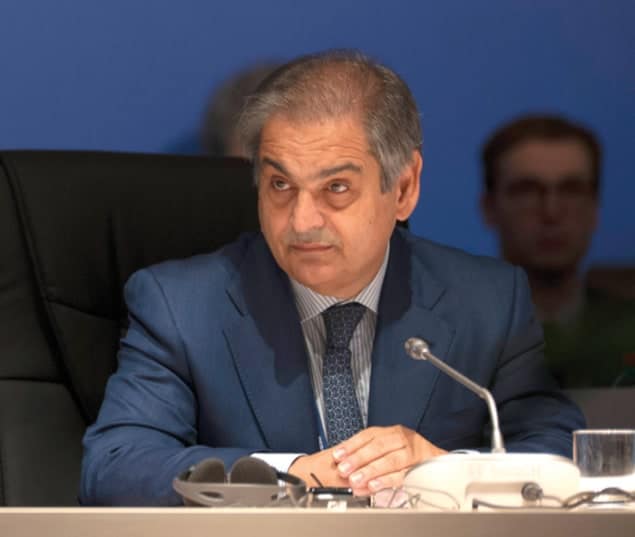 Photograph of Enrico Saggese, the former president of the Italian Space Agency