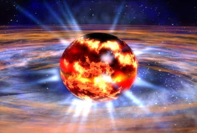Artist's impression of a neutron star
