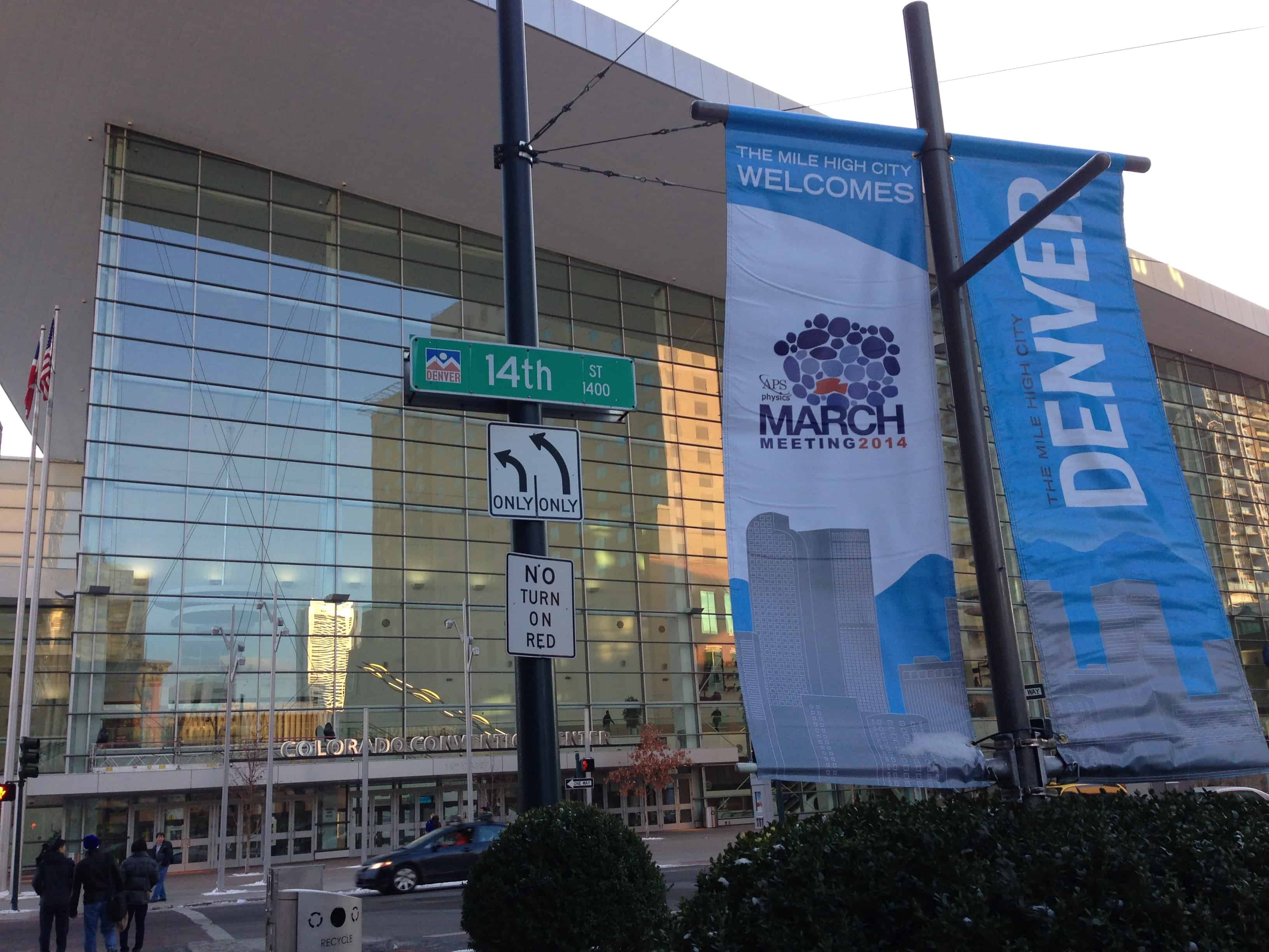 The Colorado Convention Centre where the APS is being held.