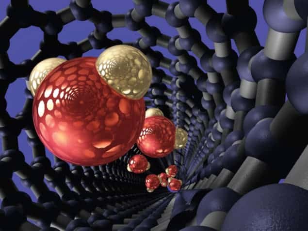 Artistic impression of a carbon nanotube