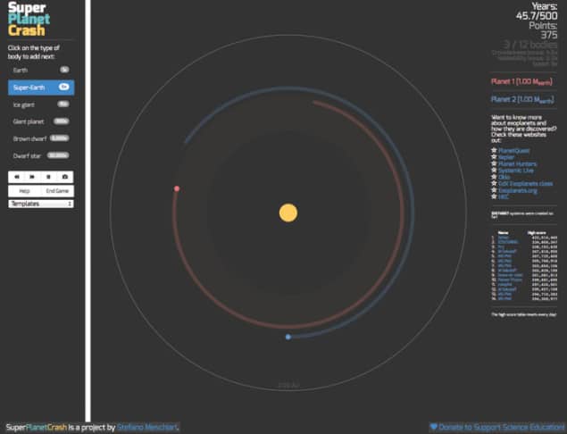 Website review: Super Planet Crash