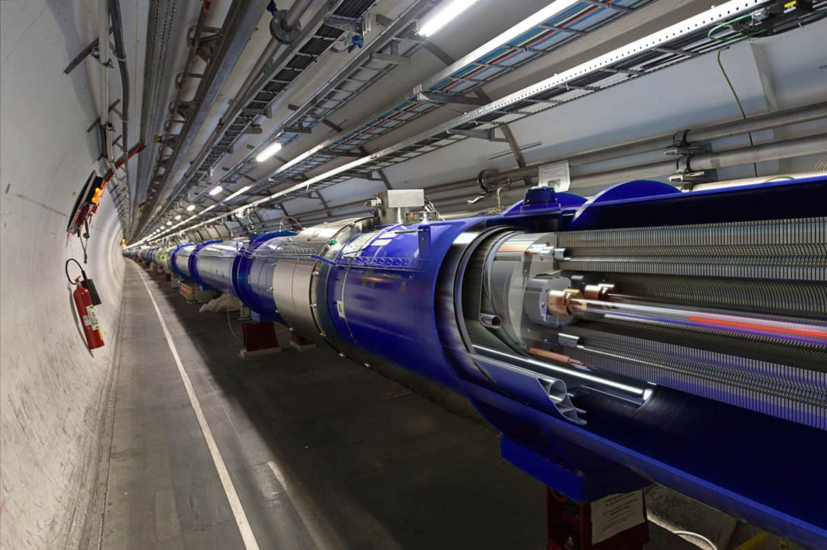 The LHC tunnel at CERN