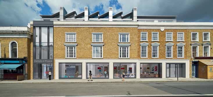 Artist's impression of the new headquarters of the Institute of Physics