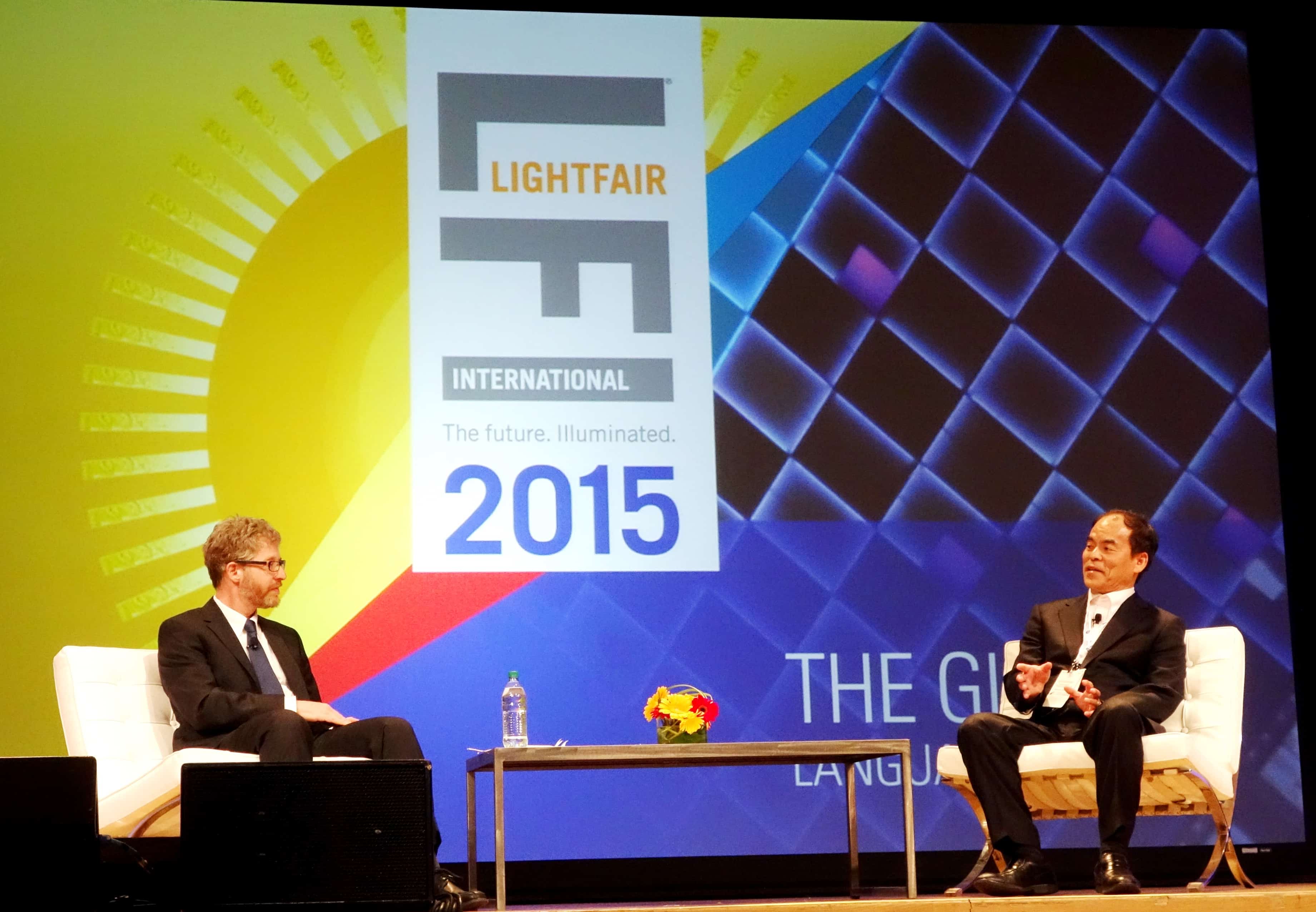 Nakamura (right) in conversation with Rosenfeld.