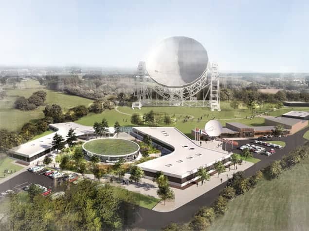 Artist's impression of the headquarters for the Square Kilometre Array at Jodrell Bank in the UK Artist's impression of the headquarters for the Square Kilometre Array at Jodrell Bank in the UK