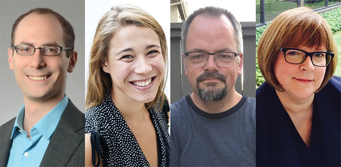 Four people who are physics Master's graduates