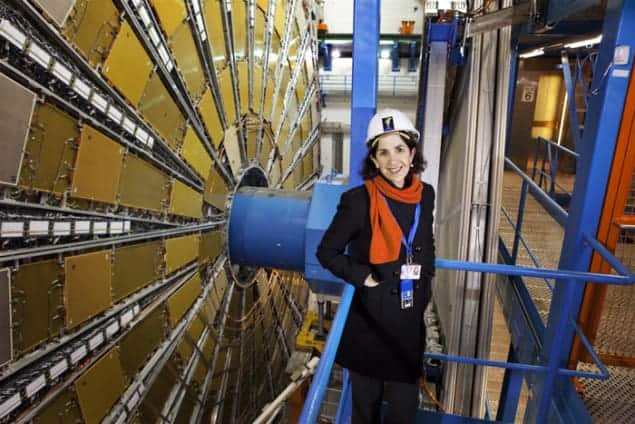 Photograph of new CERN director-general Fabiola Gianotti
