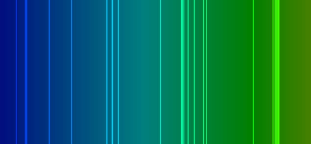 Image of an atomic emission spectrum