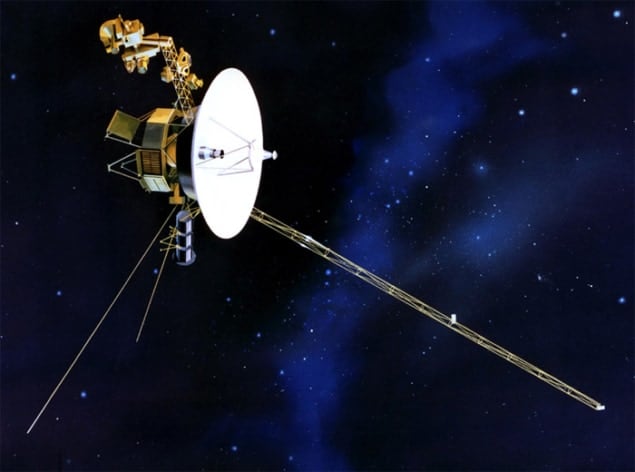 Artistic representation of the Voyager 1 spacecraft