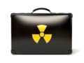 Image showing a radiation symbol on a briefcase