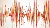 Colourful zig-zag abstract pattern